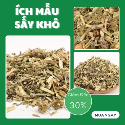 [Trà ngon bổ dưỡng] Cây ích mẫu khô Tấn Phát 1kg - Hàng công ty chất lượng cao - hỗ trợ cải thiện sức khoẻ