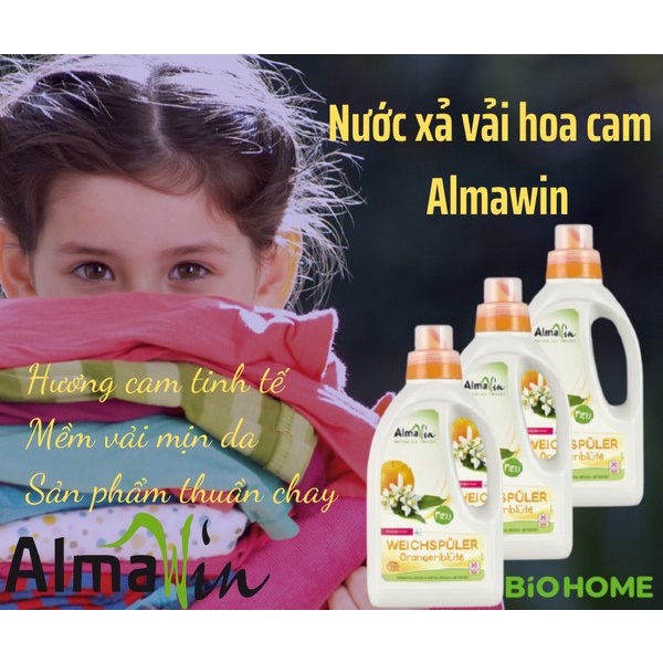 Nước xả vài hoa cam Almawin (750ml)