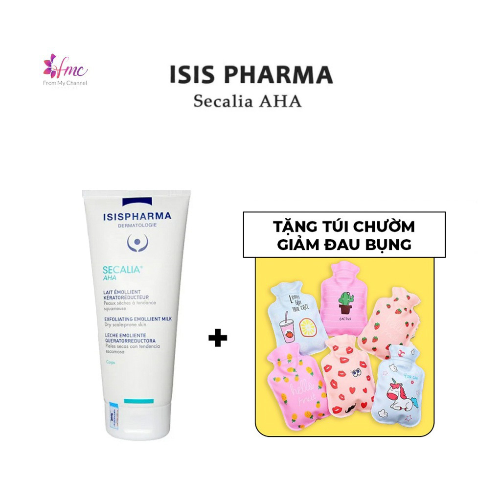 [MUA 1 TẶNG 1] Kem dưỡng Isis Pharma Secalia AHA 200ml + Tặng 1 túi chườm giảm đau bụng