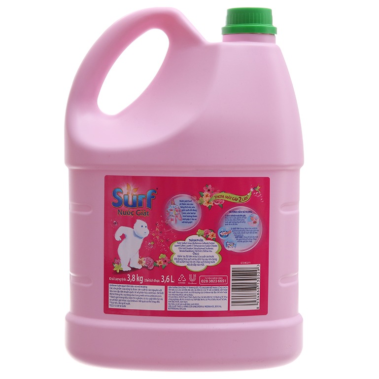 Nước giặt Surf hoa cỏ diệu kỳ can 3.6kg