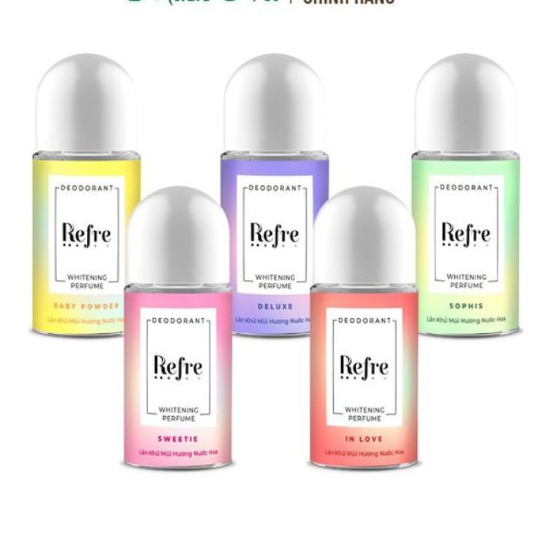Lăn khử mùi hương nước hoa Refre Deodorant Whitening Perfume 40ml