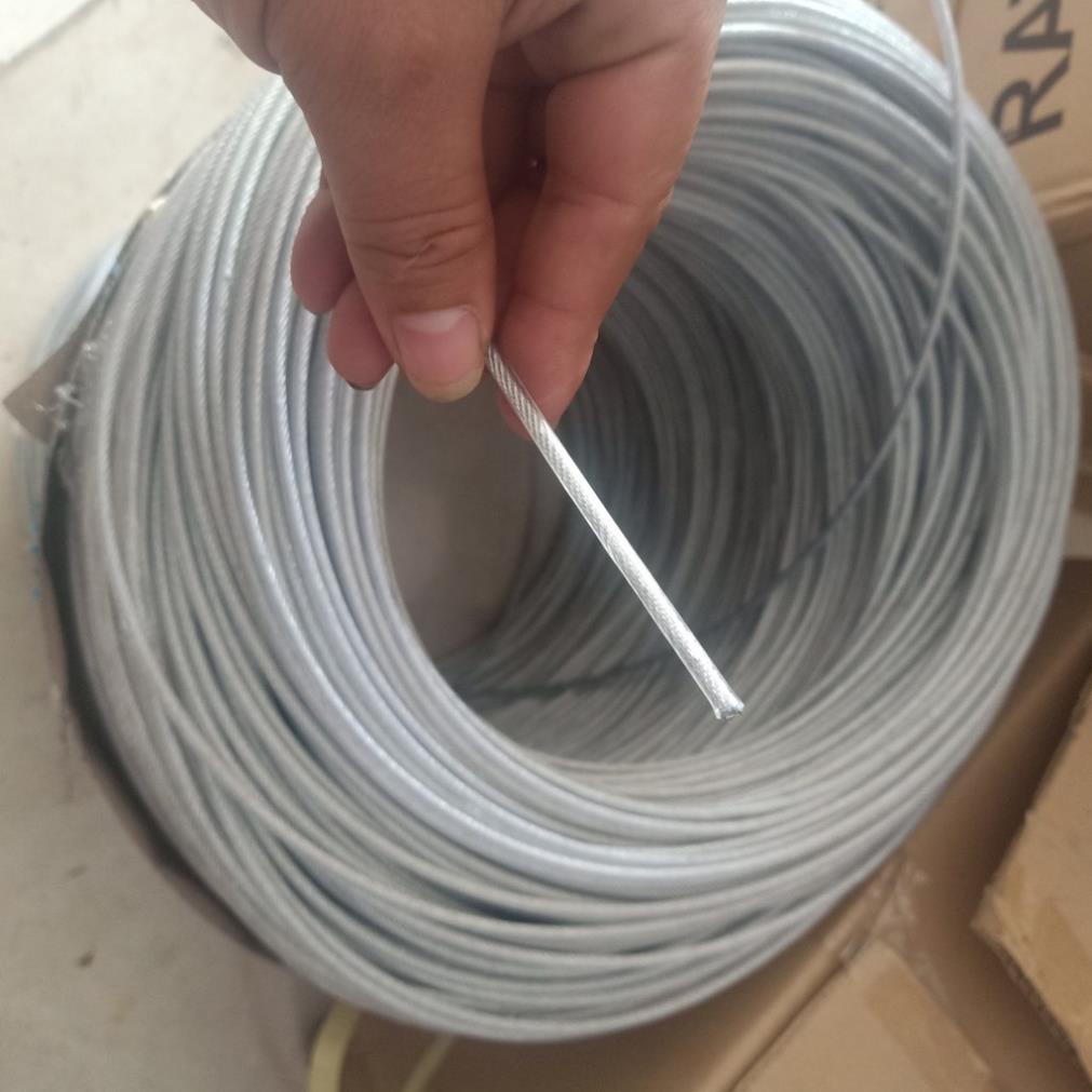 100 mét Dây cáp bọc nhựa ( cáp thép bọc nhựa ) phi 3mm, phi 4mm, phi 5mm, phi 6mm