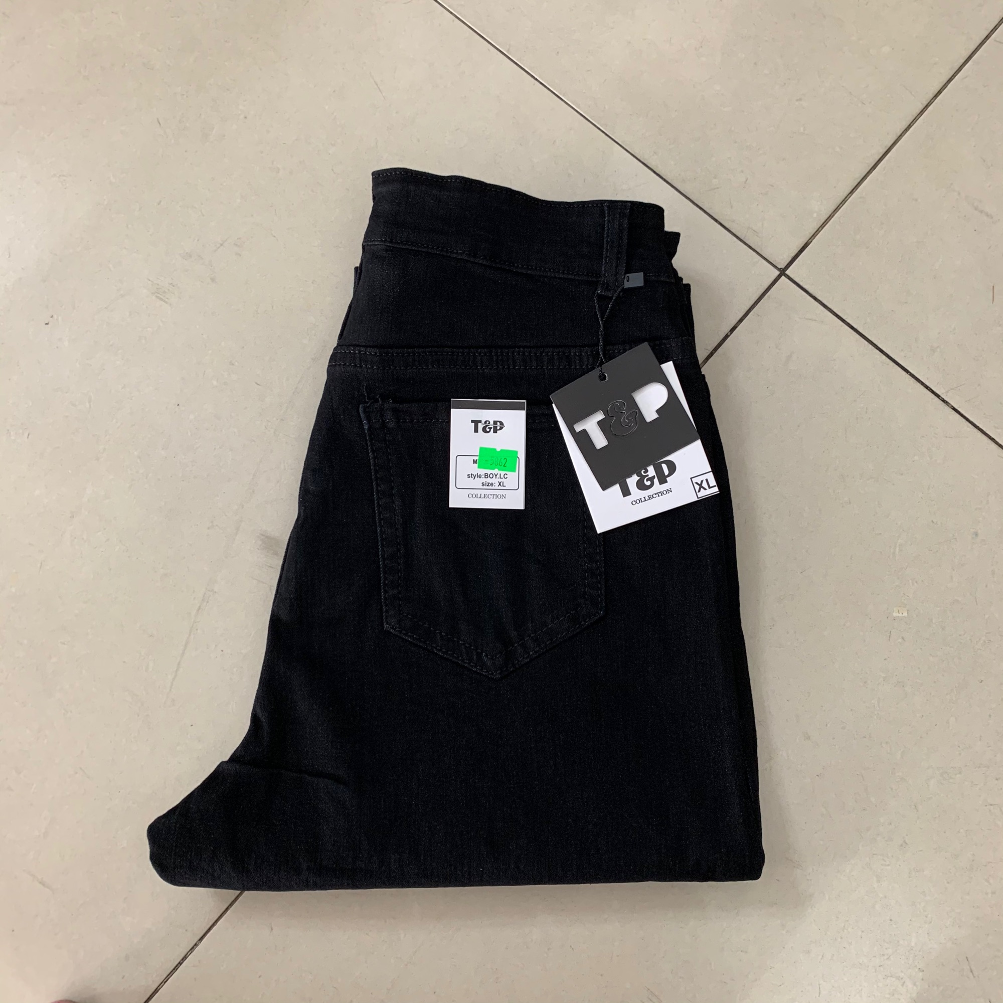 Quần jean baggy đen 9 tấc co dãn 4 chiều bigsize