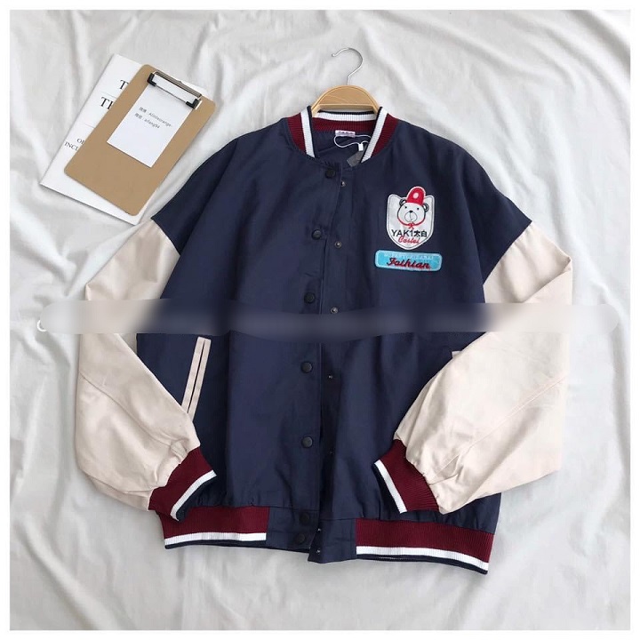 Áo Khoác Bomber Nữ 2 Lớp CÚc Bấm YAK1