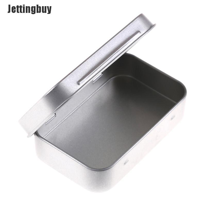 Jettingbuy 9520mm Metal Tin Flip Storage Box Case Organizer For Coin Candy Keys