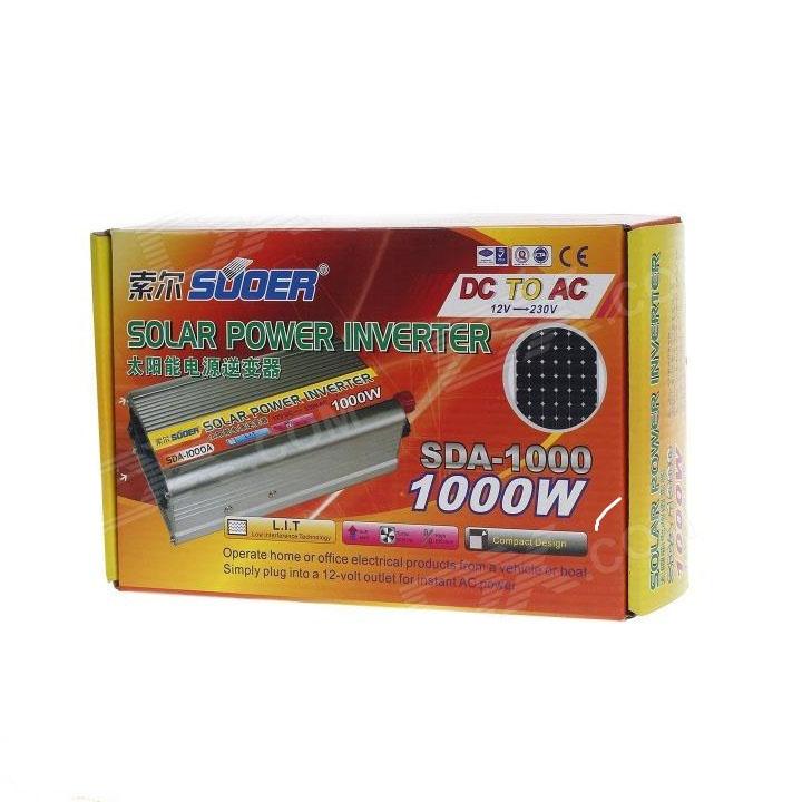 Bộ đổi điện từ 12VDC sang 220VAC 1000w Suoer
