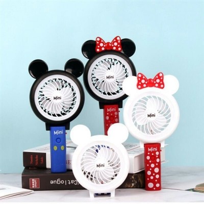 Quạt Sạc Mini Cầm Tay Có Đèn Hello Kitty - QUATKITTY