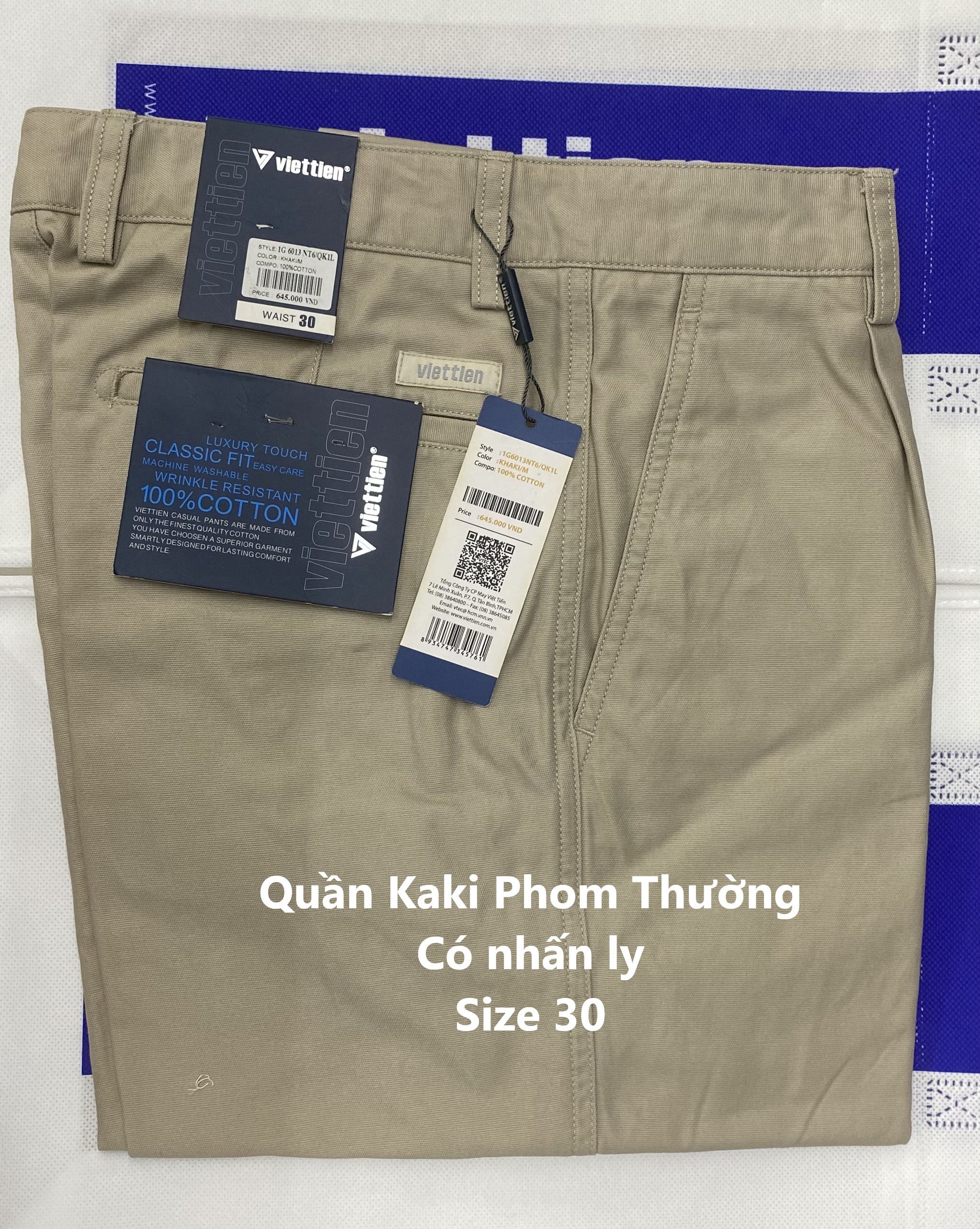 Quần Kaki Việt Tiến lẻ size
