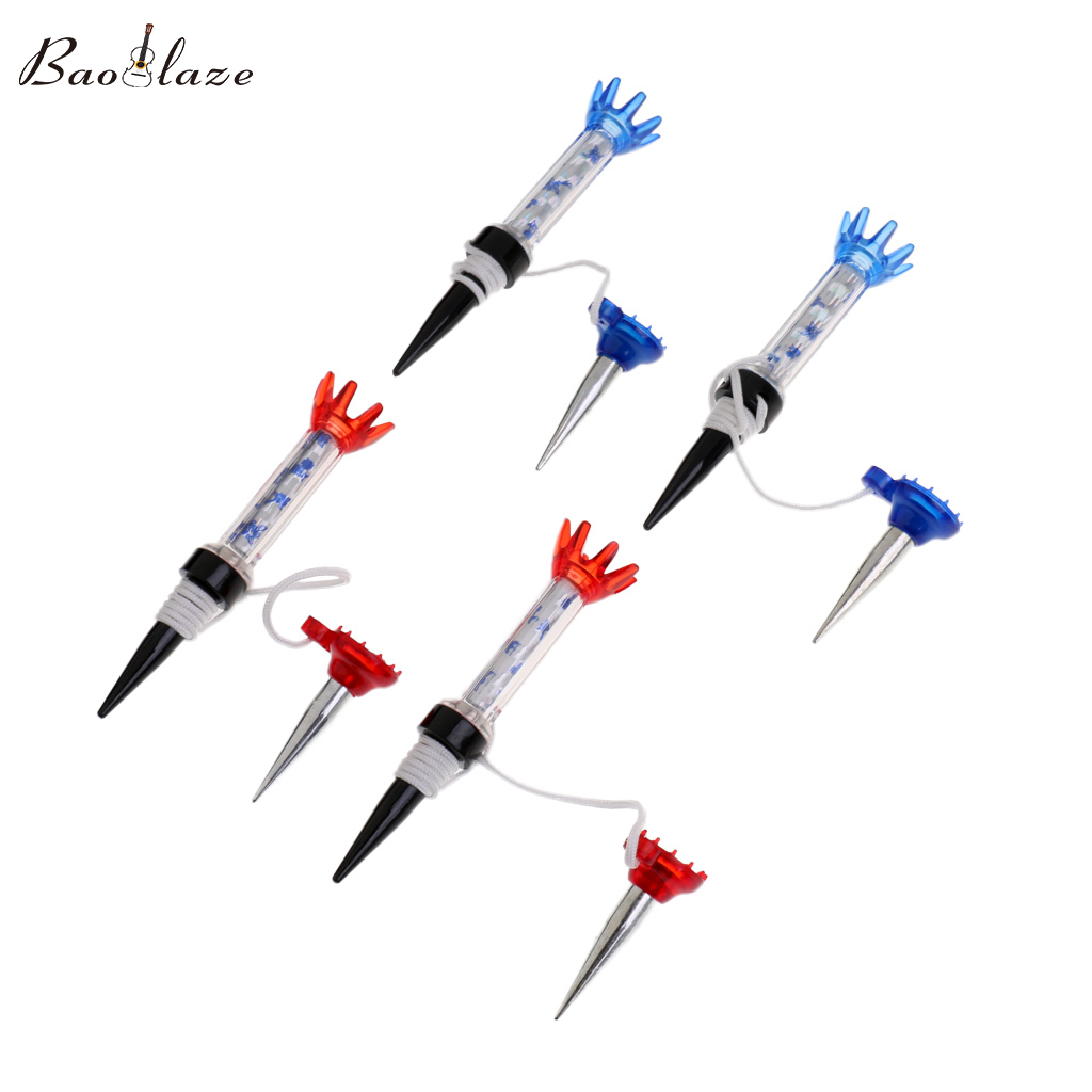 Baoblaze 4 Miếng Nam Châm Chơi Gôn Tee Golf Từ Tính 80Mm, Có Mỏ Neo, Màu Sắc Ngẫu Nhiên