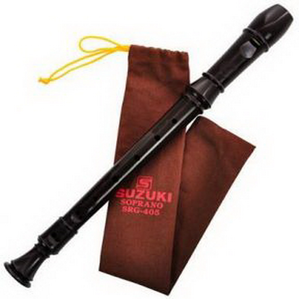Sáo Suzuki Recorder Soprano SRG-405 key G (Đen)
