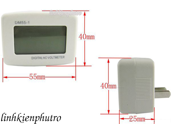[HCM]Đồng hồ đo AC 80 - 300V phích cắm DM55-1