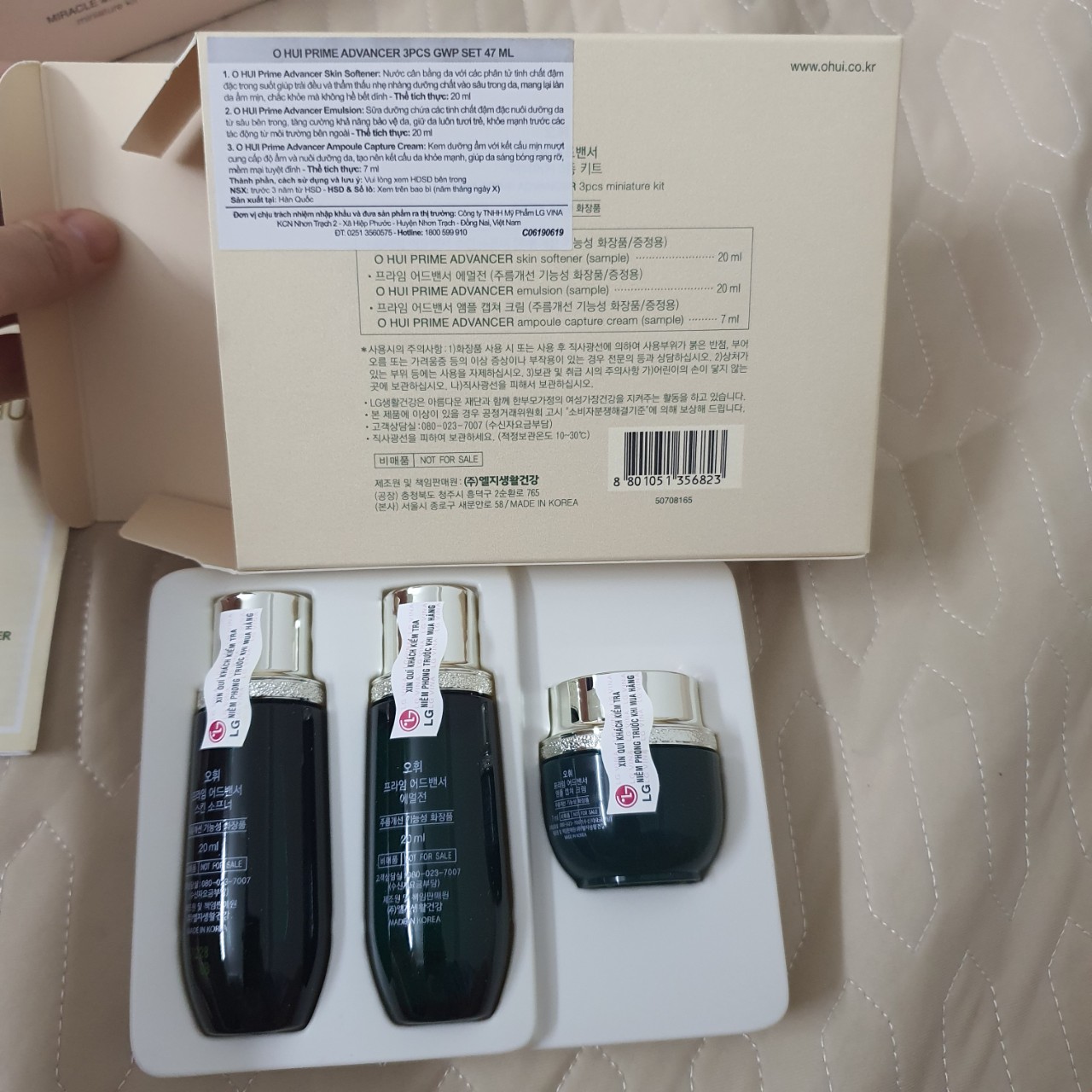 [Hàng công ty- dọn kho] Set dưỡng trắng Ohui Prime Advancer 3pcs