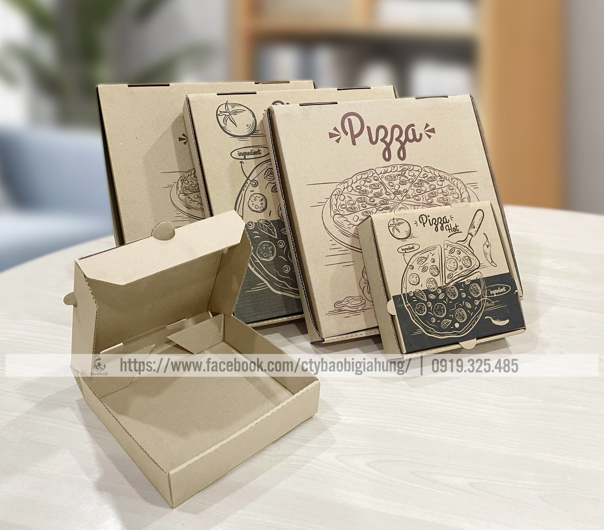 Combo 50 Hộp Pizza (28x28x4cm)