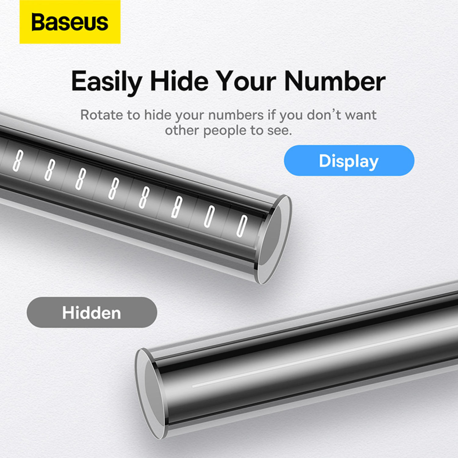 Bảng số điện thoại Baseus Parking Number Plate Tint