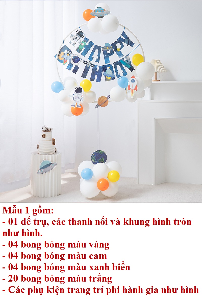 [Cho bé] Trụ bóng trang trí tiệc sinh nhật, thôi nôi cho bé