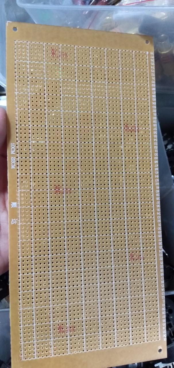 2 Mạch phíp đồng khoan lỗ sẵn 10cm x 22cm