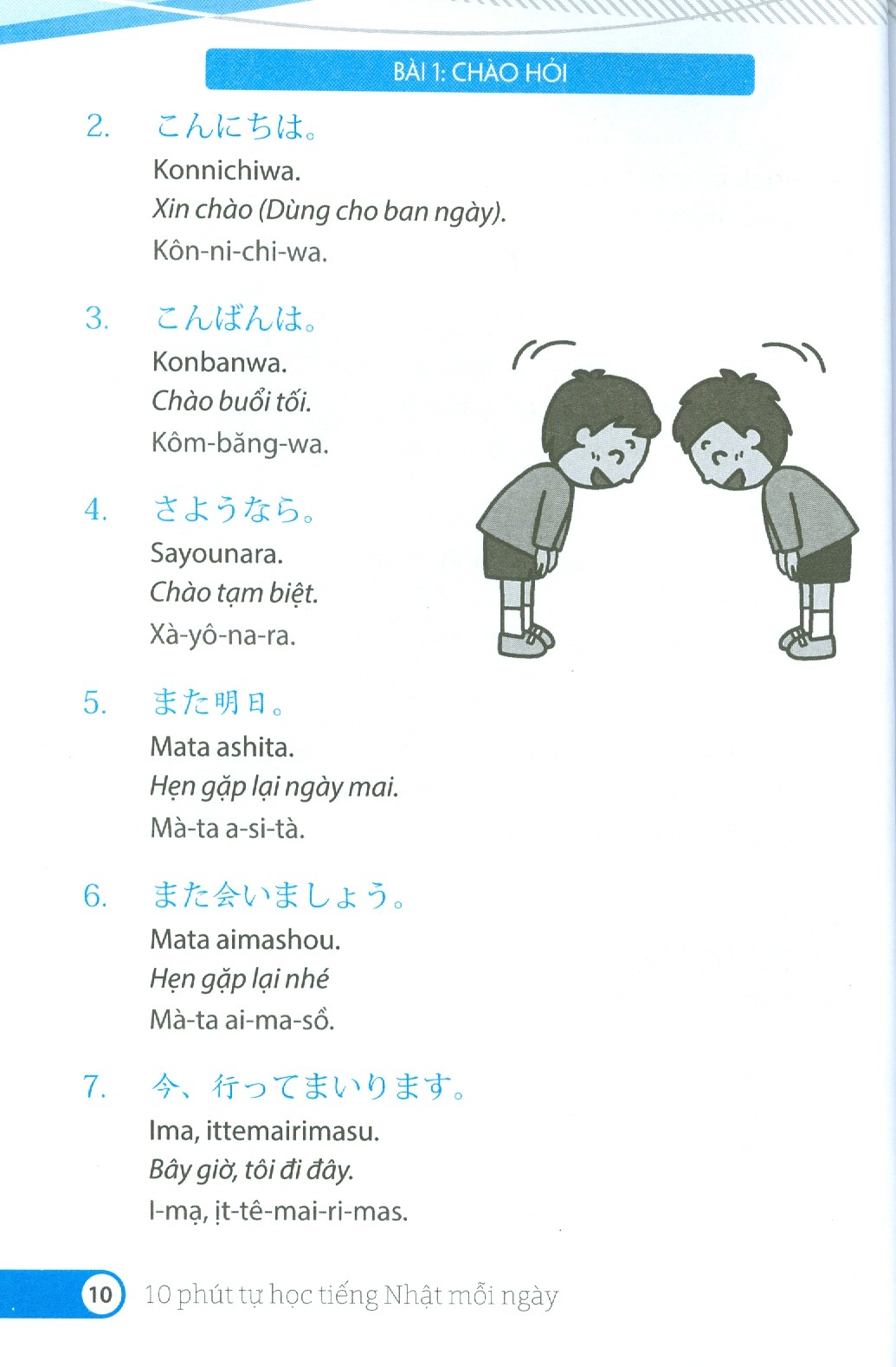 10 Phút Tự Học Tiếng Nhật Mỗi Ngày
