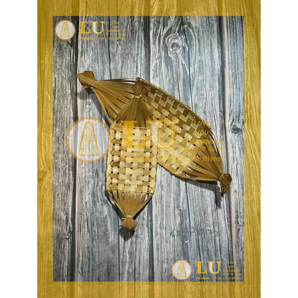 Bamboo boat đựng Fruit map dress take photo decor | Lu