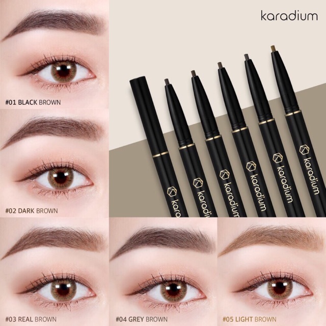 Chì Kẻ Mày Hai Đầu Karadium Hàn Quốc