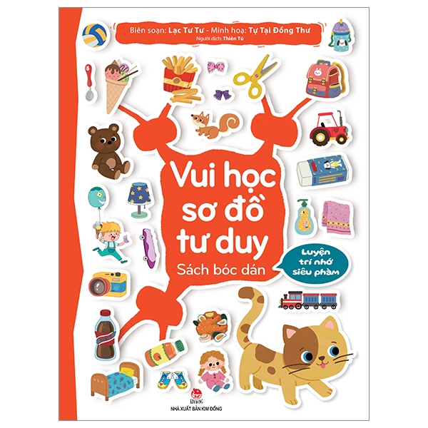 Fahasa - vui học sơ đồ tư duy: sách bóc dán - luyện trí nhớ siêu phàm