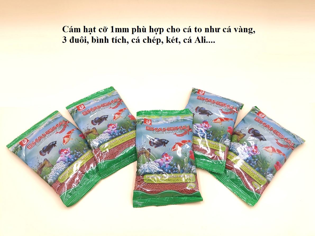 Cám Shanghai hạt nhỏ dành cho cá (gói 100g)