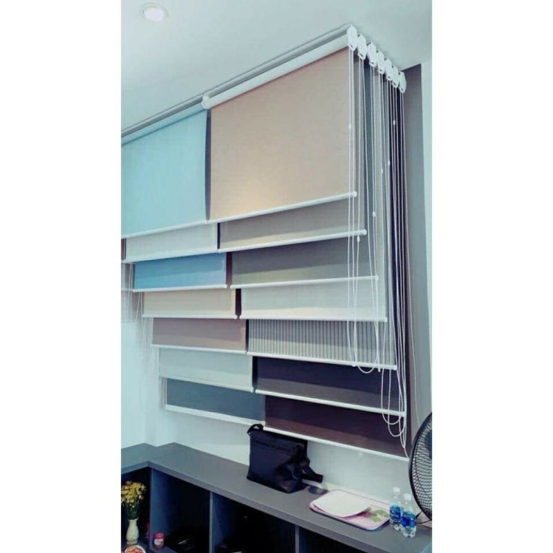 rèm cuốn trơn cản sáng 100%