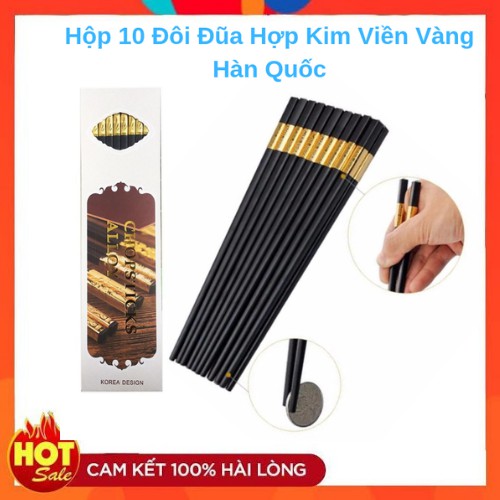 10 ĐÔI ĐŨA THỦY TINH BỌC VÀNG (CAM KẾT HÀNG CHÍNH HÃNG)