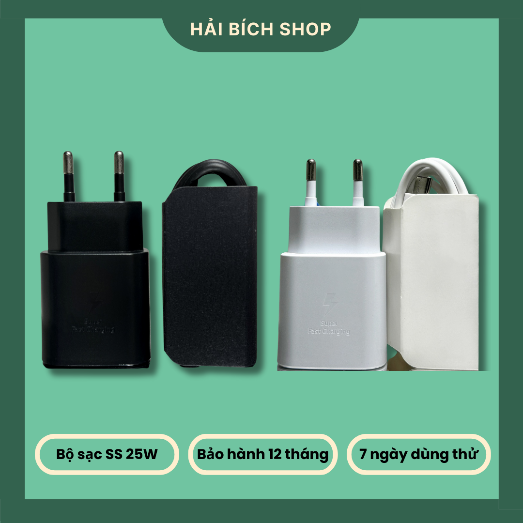 Bộ Sạc Nhanh SS 25w Cổng Type C - Bảo Hành 6 Tháng