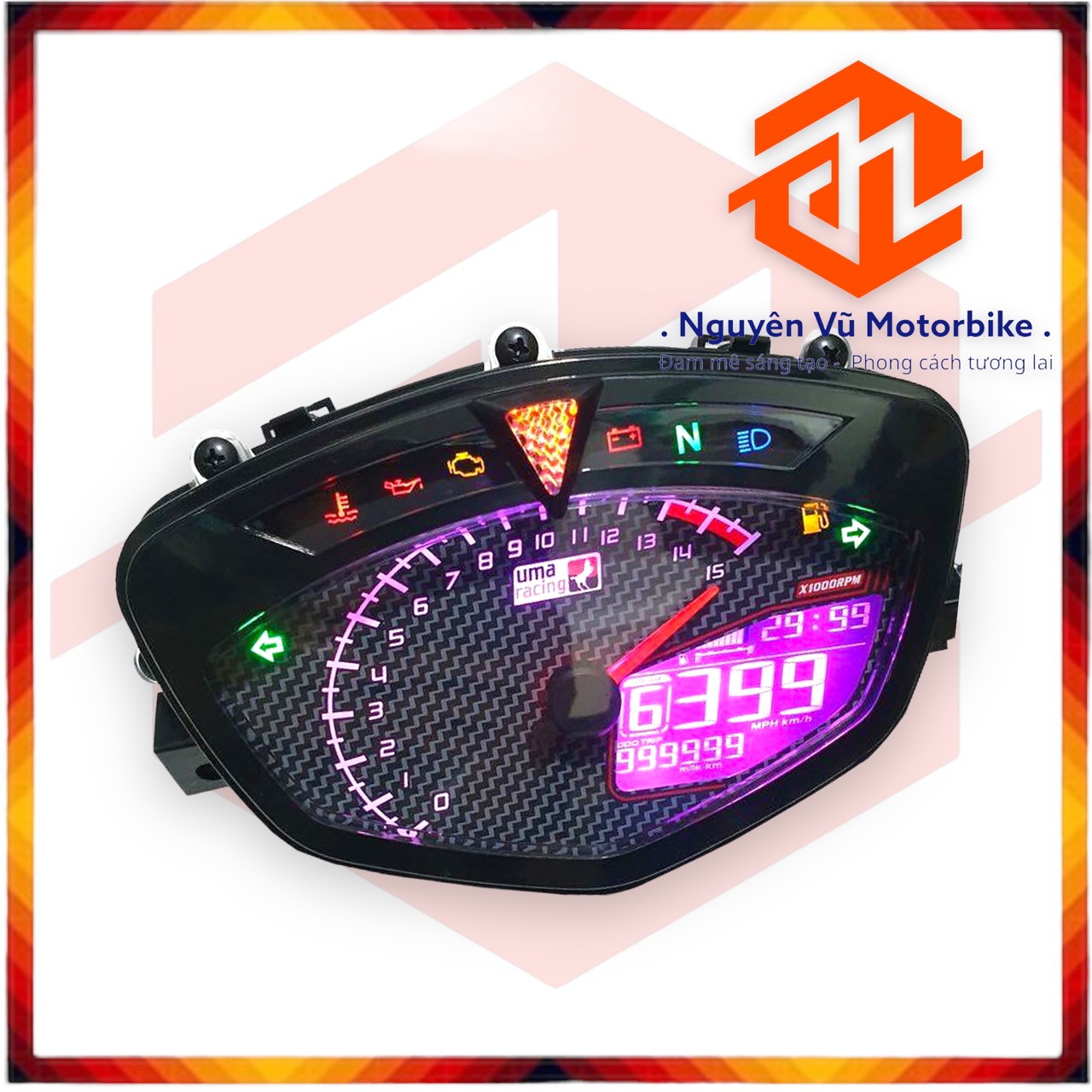 Đồng hồ uma racing cho sirius _ exciter 2006 - 2010