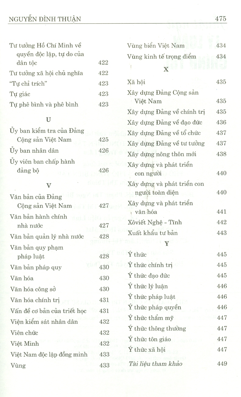 Thuật Ngữ Lý Luận Chính Trị