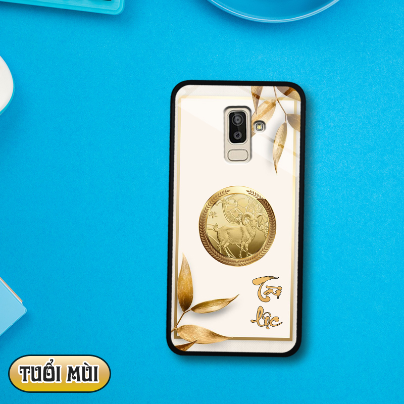 Ốp lưng kính 12 con giáp cho Samsung Galaxy J8