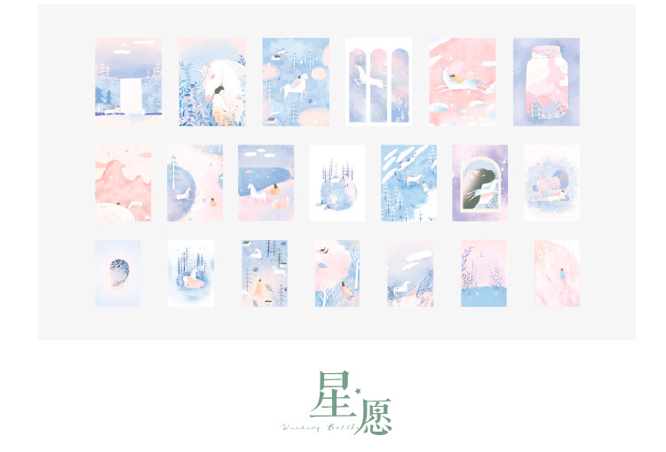 Set 40 miếng hình dán trang trí Deco Sticky Miss Time