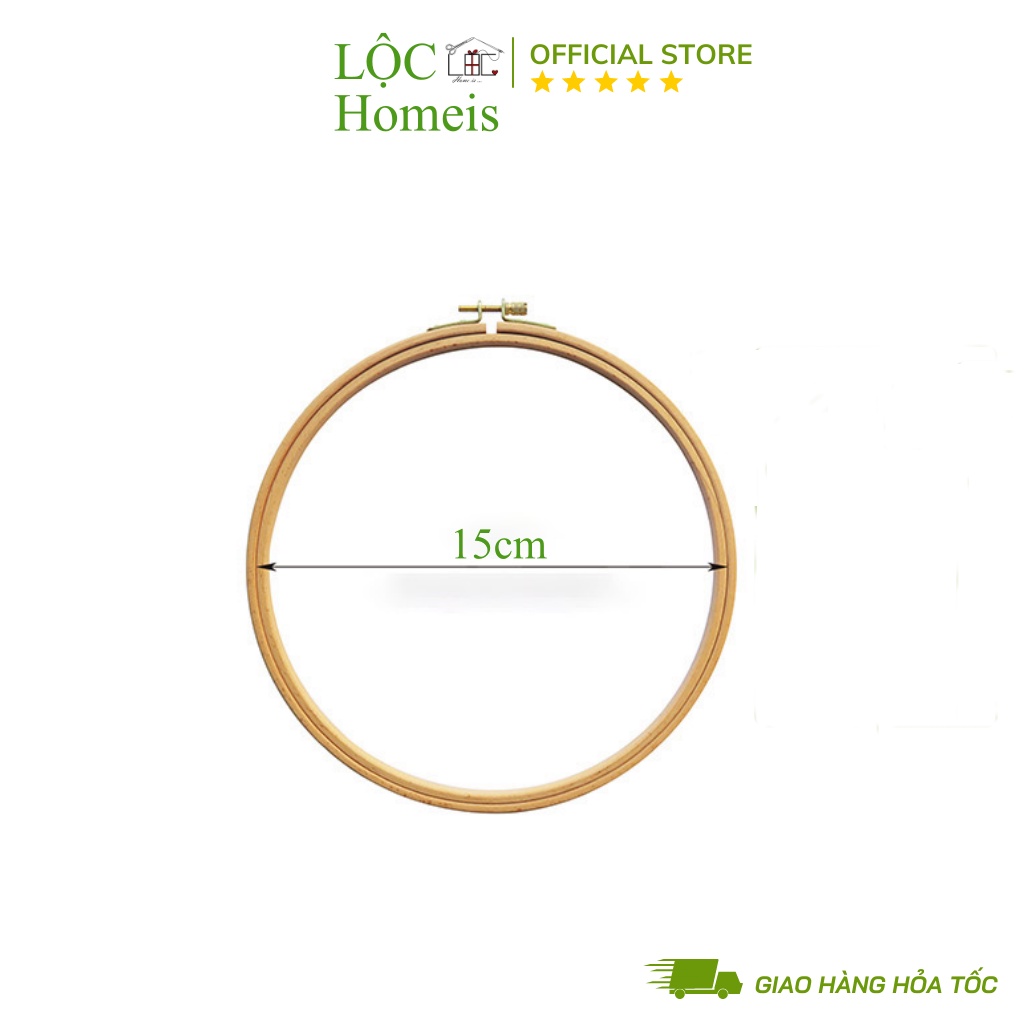 Khung Thêu Gỗ Sồi Cao Cấp Full Size - LỘC Homeis