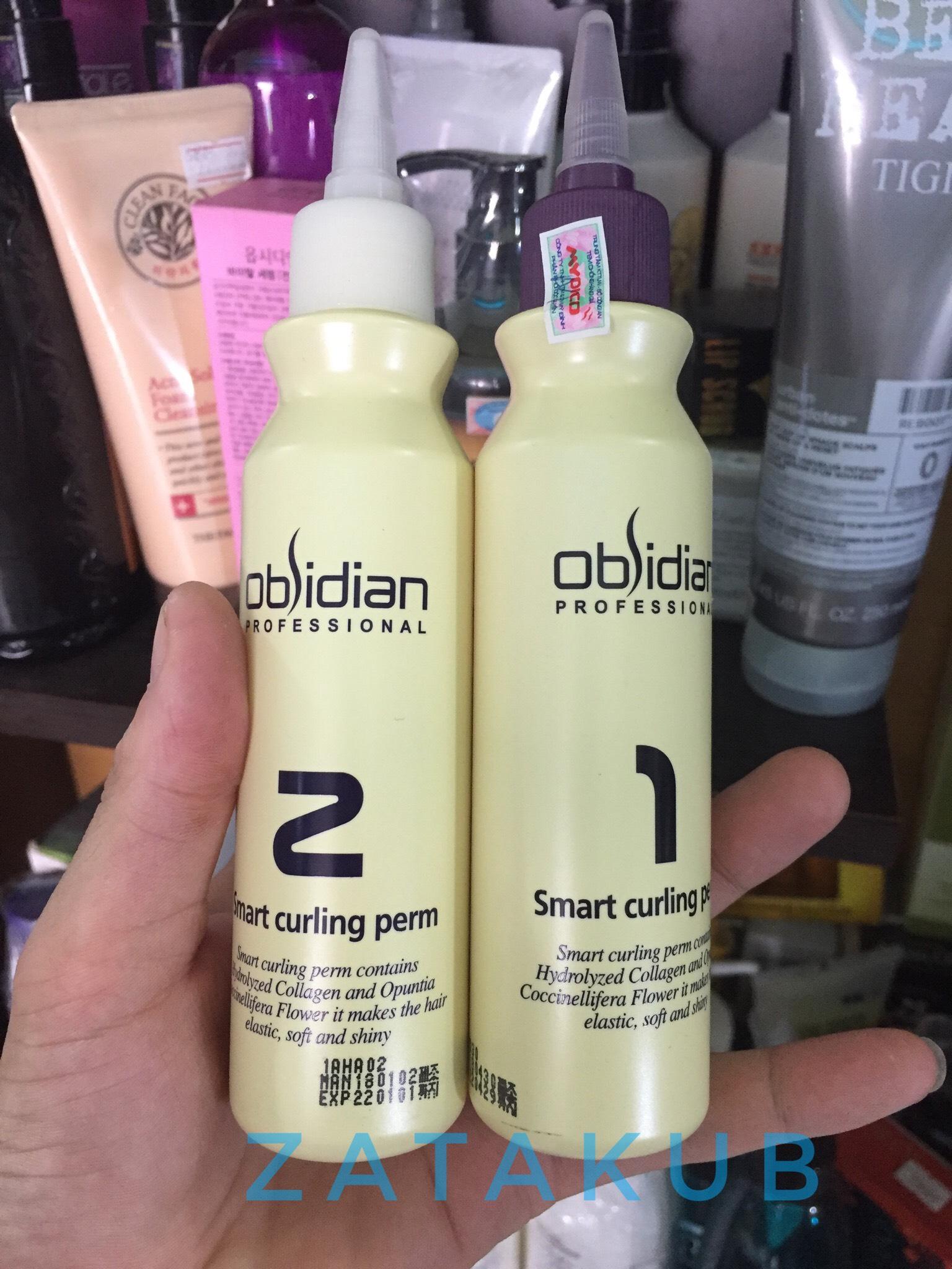 [HCM]Thuốc uốn tóc 3D Obsidian Smart Curling Perm ( uốn lạnh + uốn nóng) 120mlx2