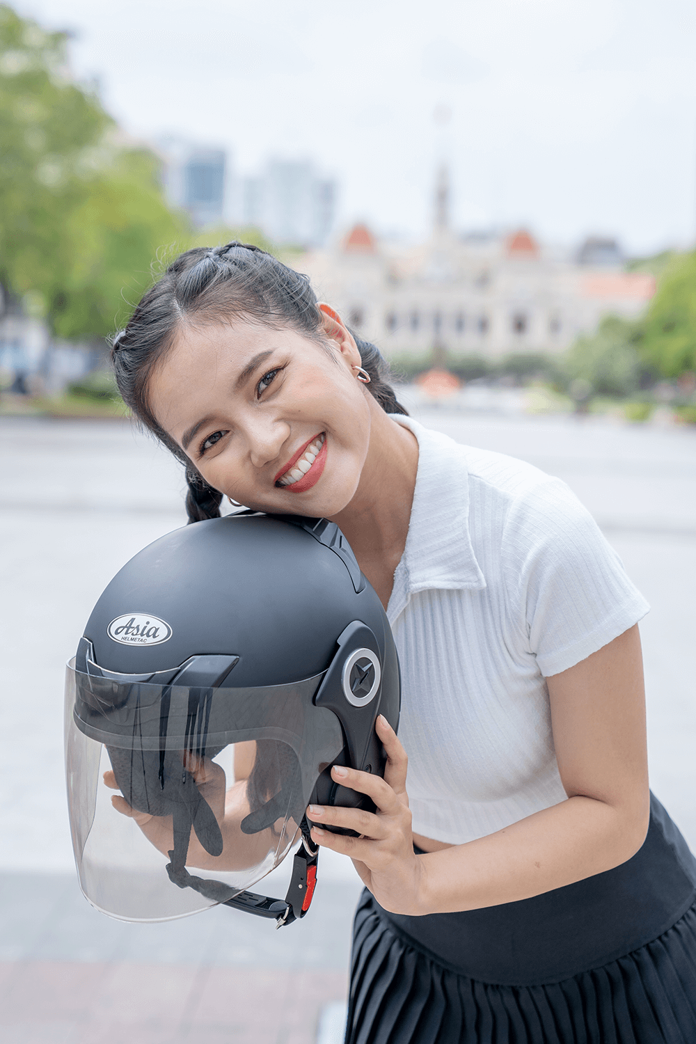 Mũ Bảo Hiểm 3/4 ASIA MT-168