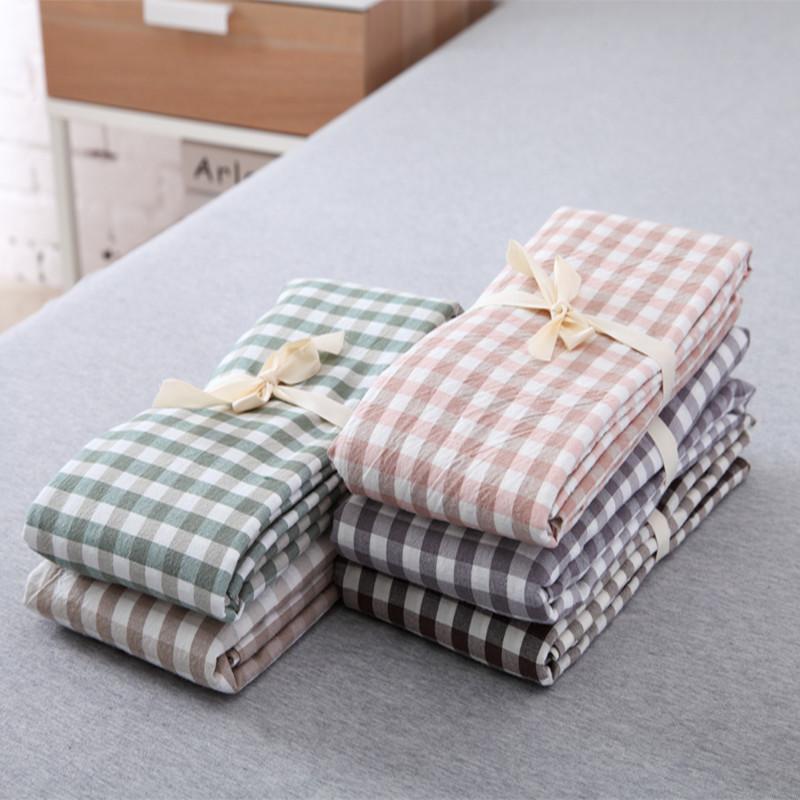 Phong Cách Nhật Bản Duy Nhất 100% Cotton Kẻ Sọc Vỏ Gối Bông Giặt Nước 100% Cotton Giản Lược Vân Sọc Vỏ Gối Đơn Chiếc