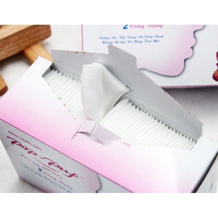 Bông Tẩy Trang 2 CÔNG DỤNG - POP PUF 100pcs