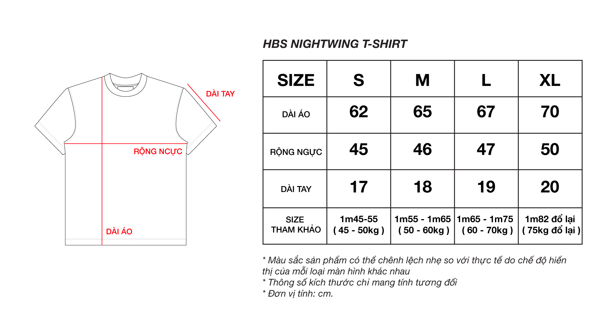 Áo thun hình HBS NIGHTWING T-SHIRT - BLACK