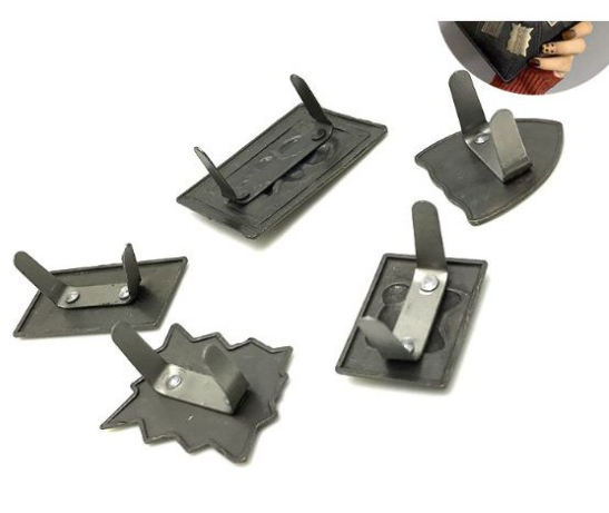 Set mạc gấu 5 chi tiết trang trí túi xách