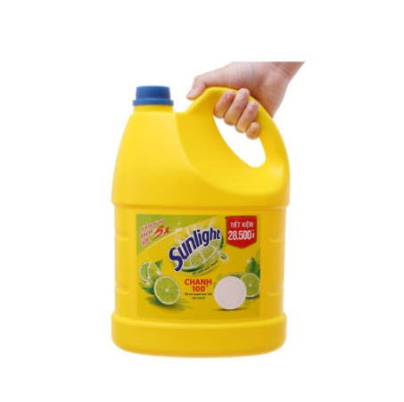 Nước rửa chén bát sunlight chanh 3,8kg/1 can