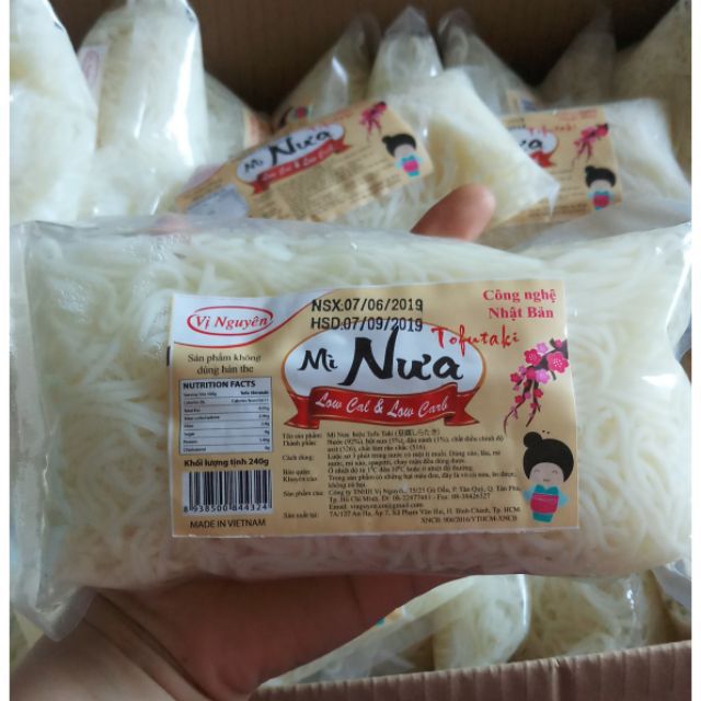 6 gói mì nưa ăn kiêng Keto, Das