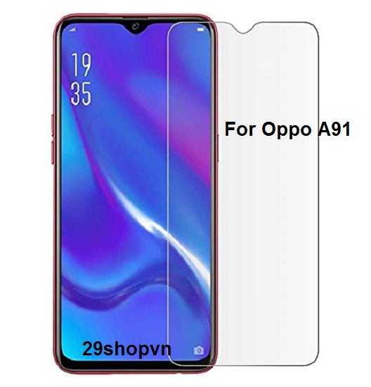 Kính cường lực Oppo A91 (Trong suốt)