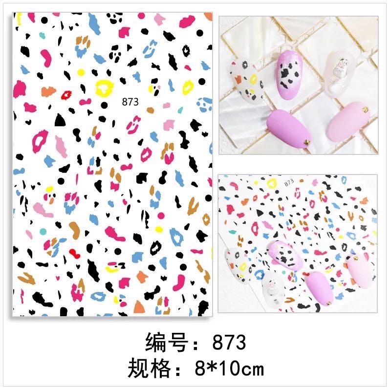 sticker bò sữa phụ kiện nail