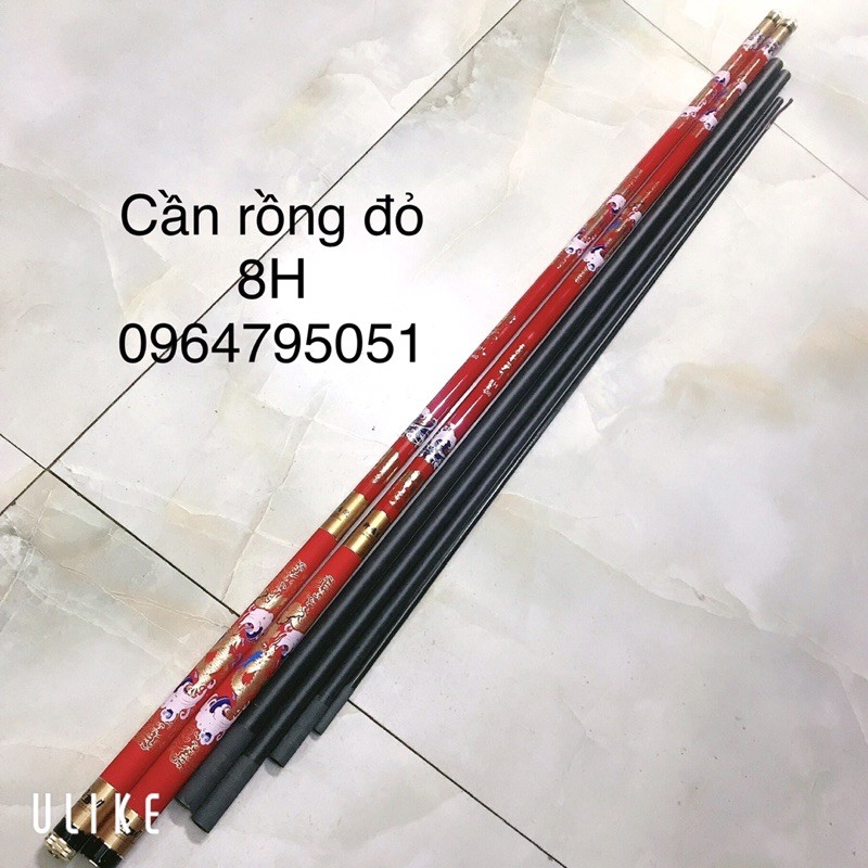 CẦN CÂU TAY 8H RỒNG ĐỎ  (cam kết bảo hành đổi trả trong 2 tuần đầu)