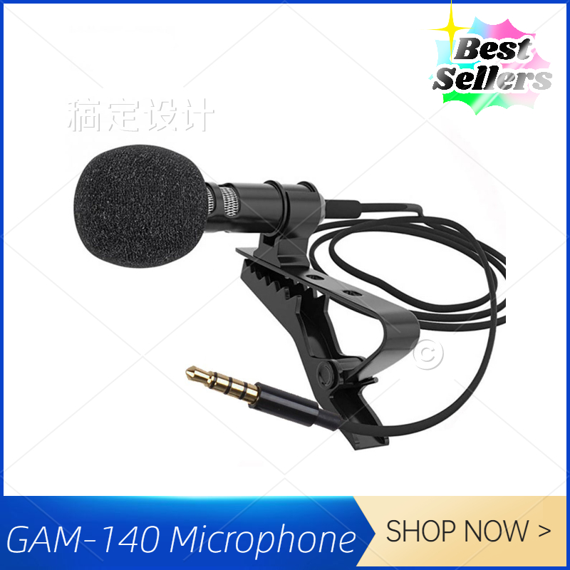 Micro cài áo Microphone GL119 hàng chuẩn 3 Ring - Clip on 3.5mm Jack
