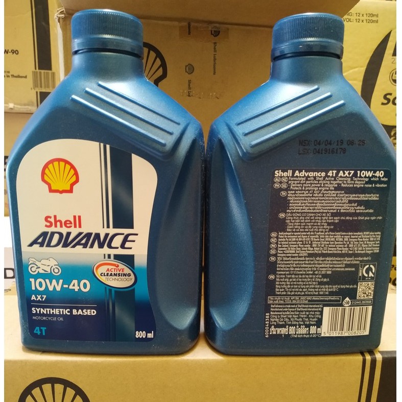 [HCM][Nhớt xe số ] SHELL ADVANCE AX7 10W40 1 LÍT