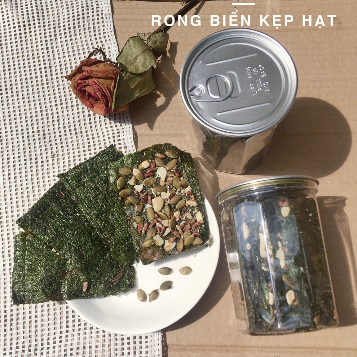 Rong biển kẹp hạt dinh dưỡng 300gr