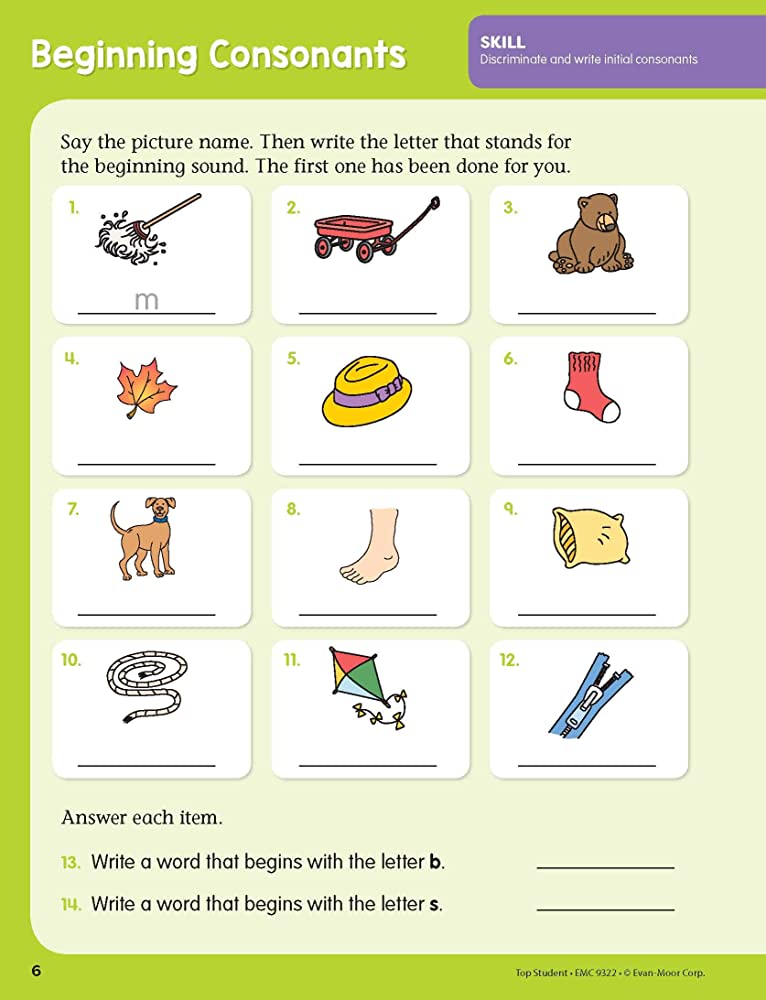 Top Student (Grade Pre-K + K/ Grade 1+2) - Evan Moor + File Nghe | Nhập Khẩu