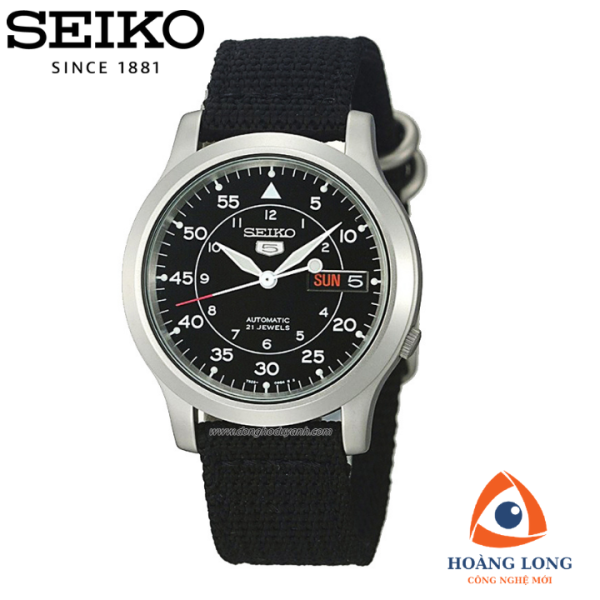 Đồng Hồ Nam Máy Cơ Seiko 5 SNK805K2S - dây dù xanh - mặt xanh , chống nước , bảo hành chính hãng , đồng hồ automatic nam , đồng hồ chính hãng , đồng hồ Seiko
