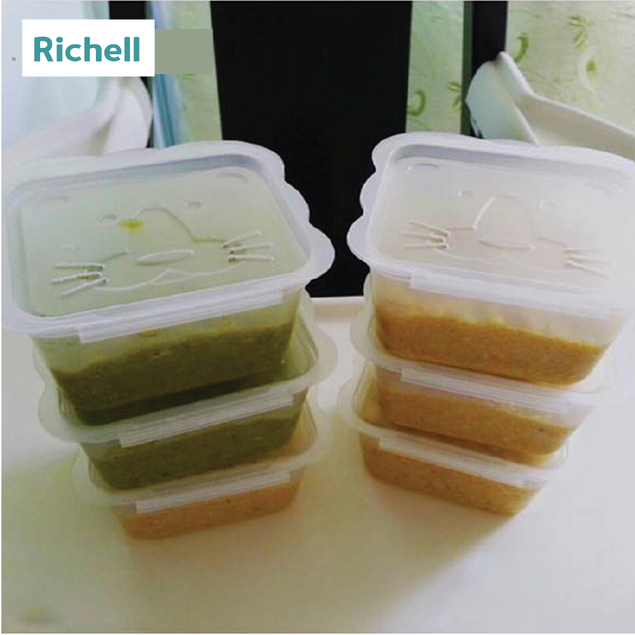 BỘ HỘP TRỮ THỨC ĂN DẶM RICHELL (100ML-8C)